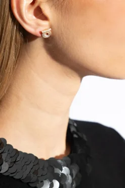 FERRAGAMO GOLD Earrings with logo