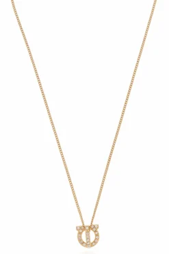FERRAGAMO GOLD Necklace with logo