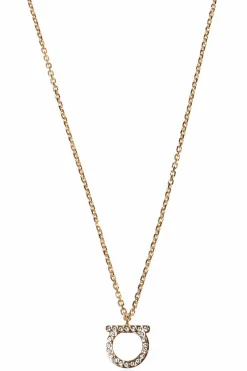FERRAGAMO GOLD Necklace with Logo
