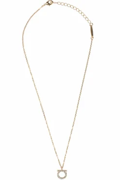 FERRAGAMO GOLD Necklace with Logo