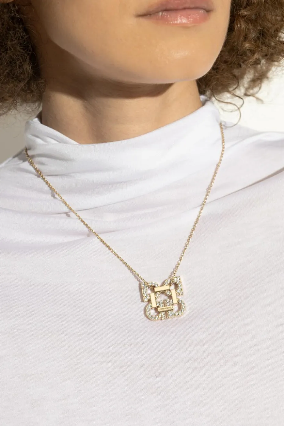 FERRAGAMO GOLD Necklace with pendant