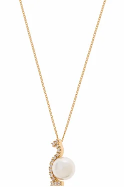 FERRAGAMO GOLD Necklace with a logo-shaped pendant