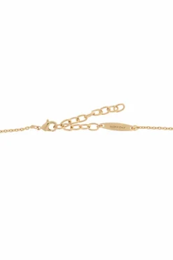 FERRAGAMO GOLD Necklace with a pendant in the shape of a logo