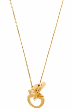 FERRAGAMO GOLD Pendant with engraved logo