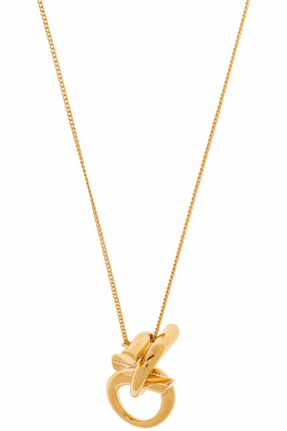 FERRAGAMO GOLD Pendant with engraved logo