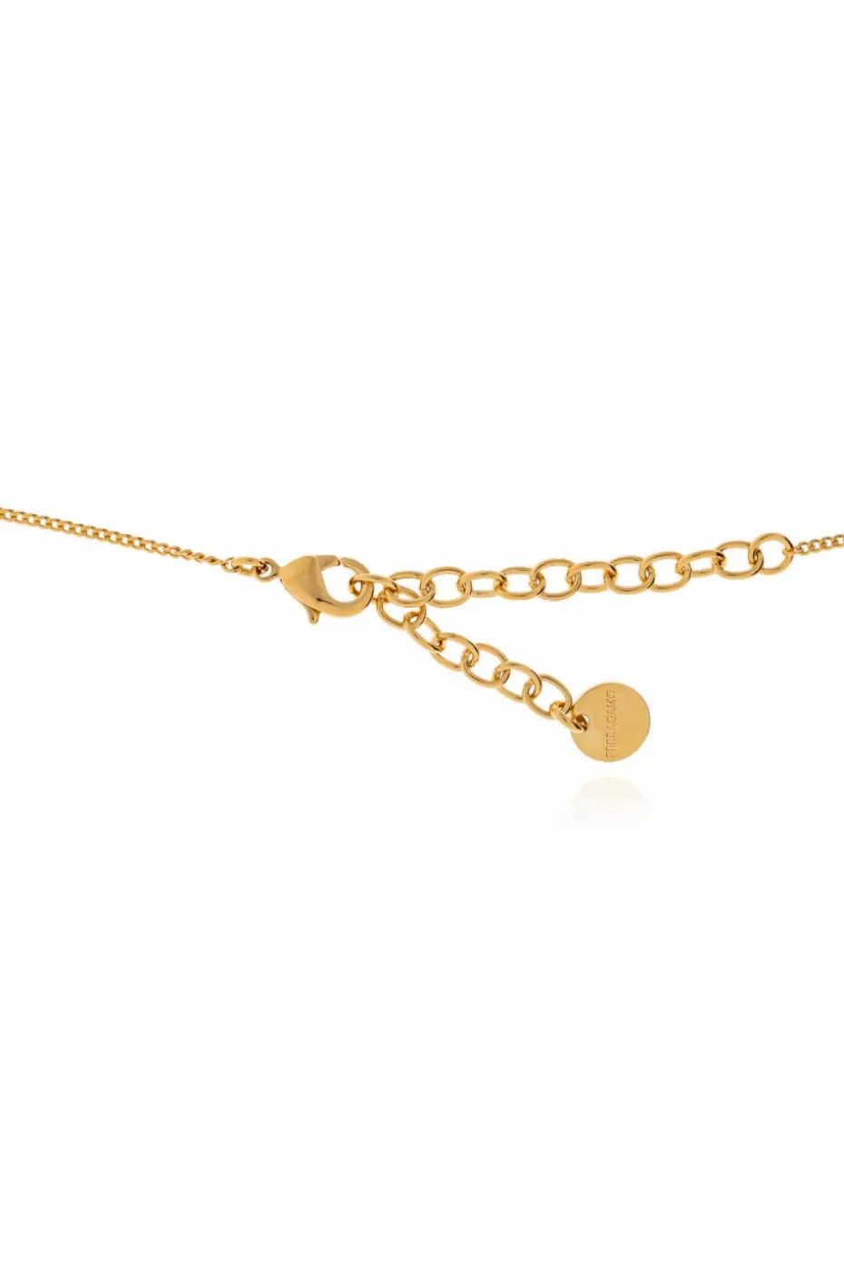 FERRAGAMO GOLD Pendant with engraved logo
