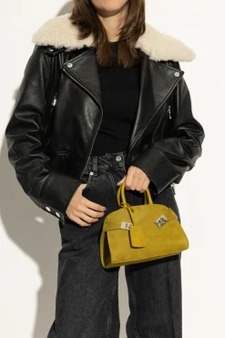FERRAGAMO GREEN Handbag "Hug Mini"