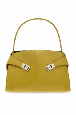 FERRAGAMO GREEN Shoulder bag `Hug`
