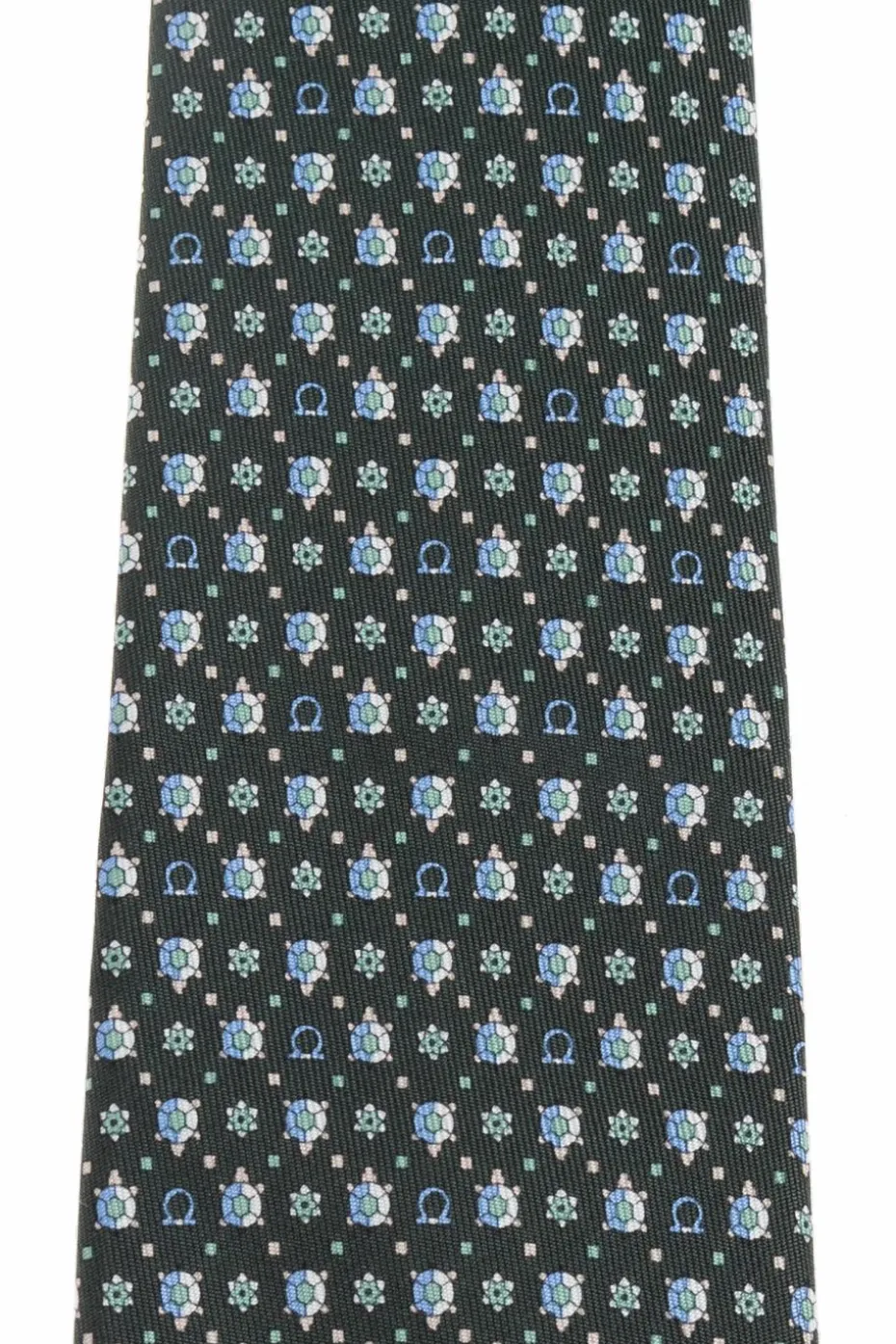 FERRAGAMO GREEN Silk tie