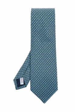 FERRAGAMO GREEN Silk tie