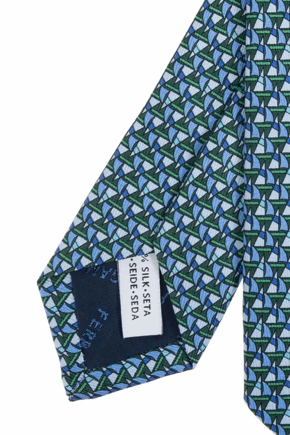 FERRAGAMO GREEN Silk tie