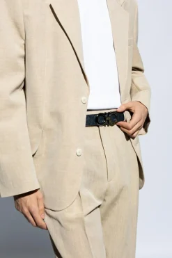 FERRAGAMO GREY Branded belt