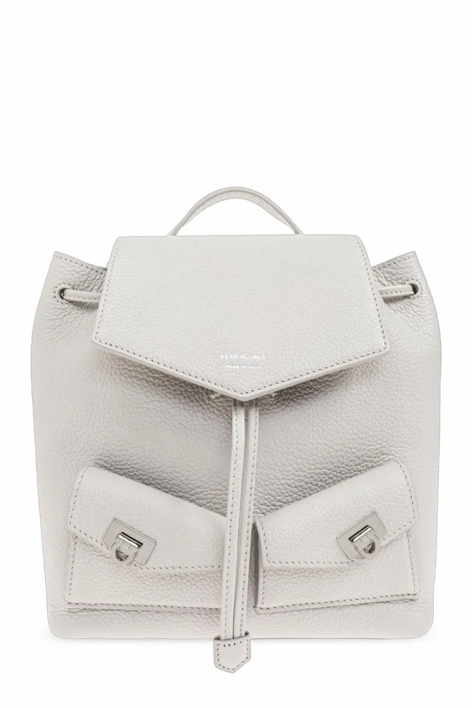 FERRAGAMO GREY Leather backpack