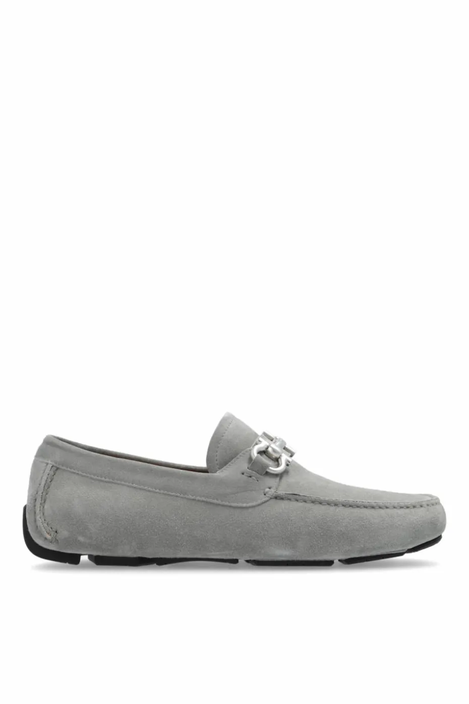 FERRAGAMO GREY Leather shoes 'Parigi'