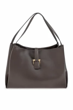 FERRAGAMO GREY Leather shoulder bag