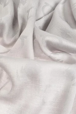 FERRAGAMO GREY Scarf with monogram