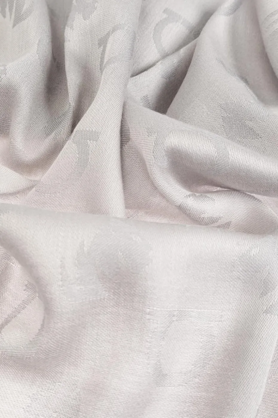 FERRAGAMO GREY Scarf with monogram
