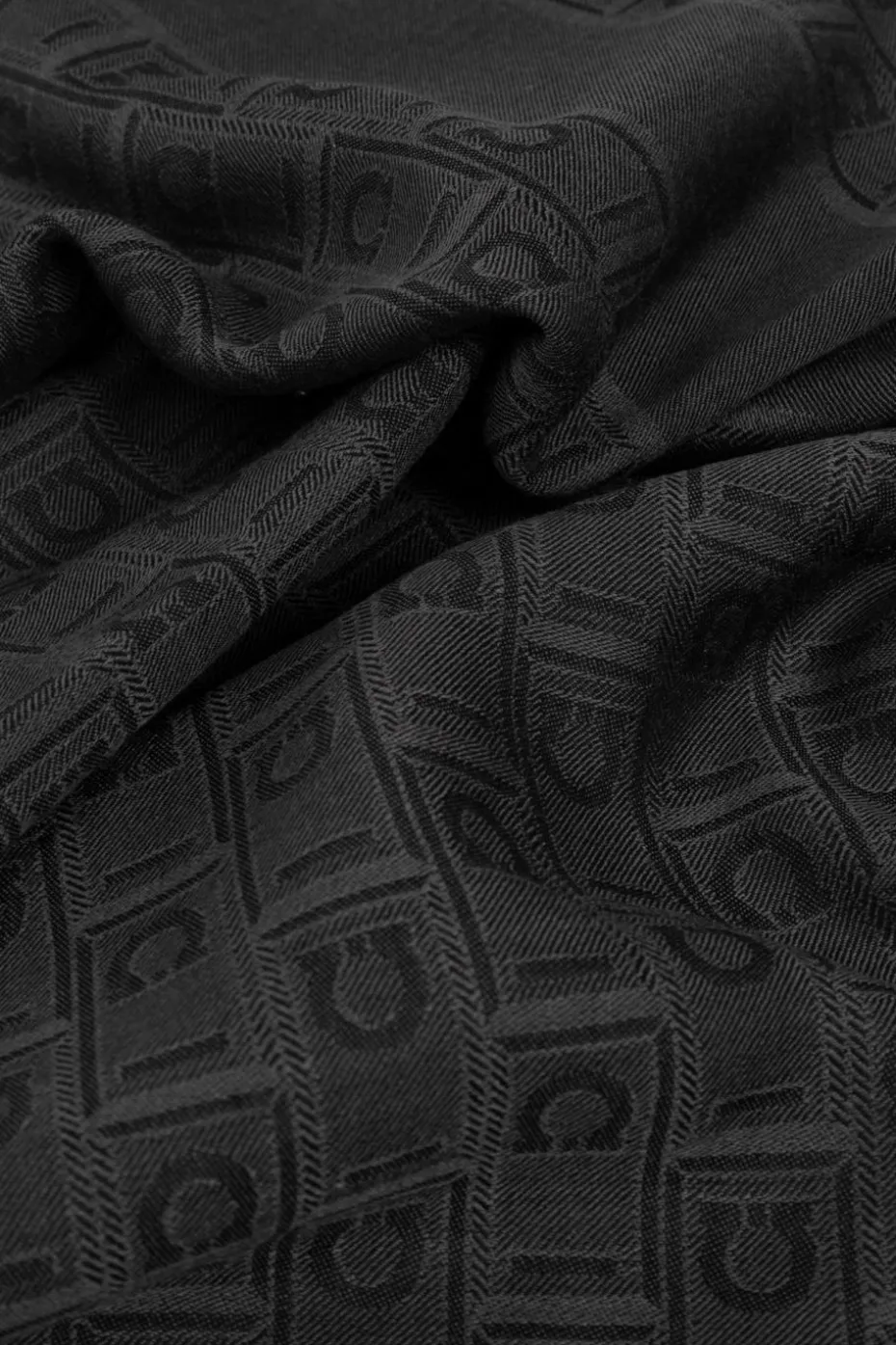 FERRAGAMO GREY Scarf with monogram