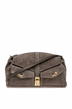 FERRAGAMO GREY Shoulder bag Hug Large