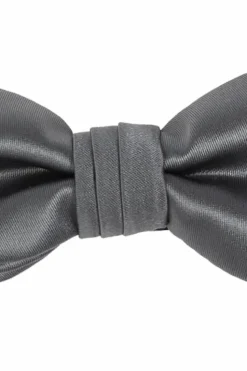 FERRAGAMO GREY Silk Bow Tie