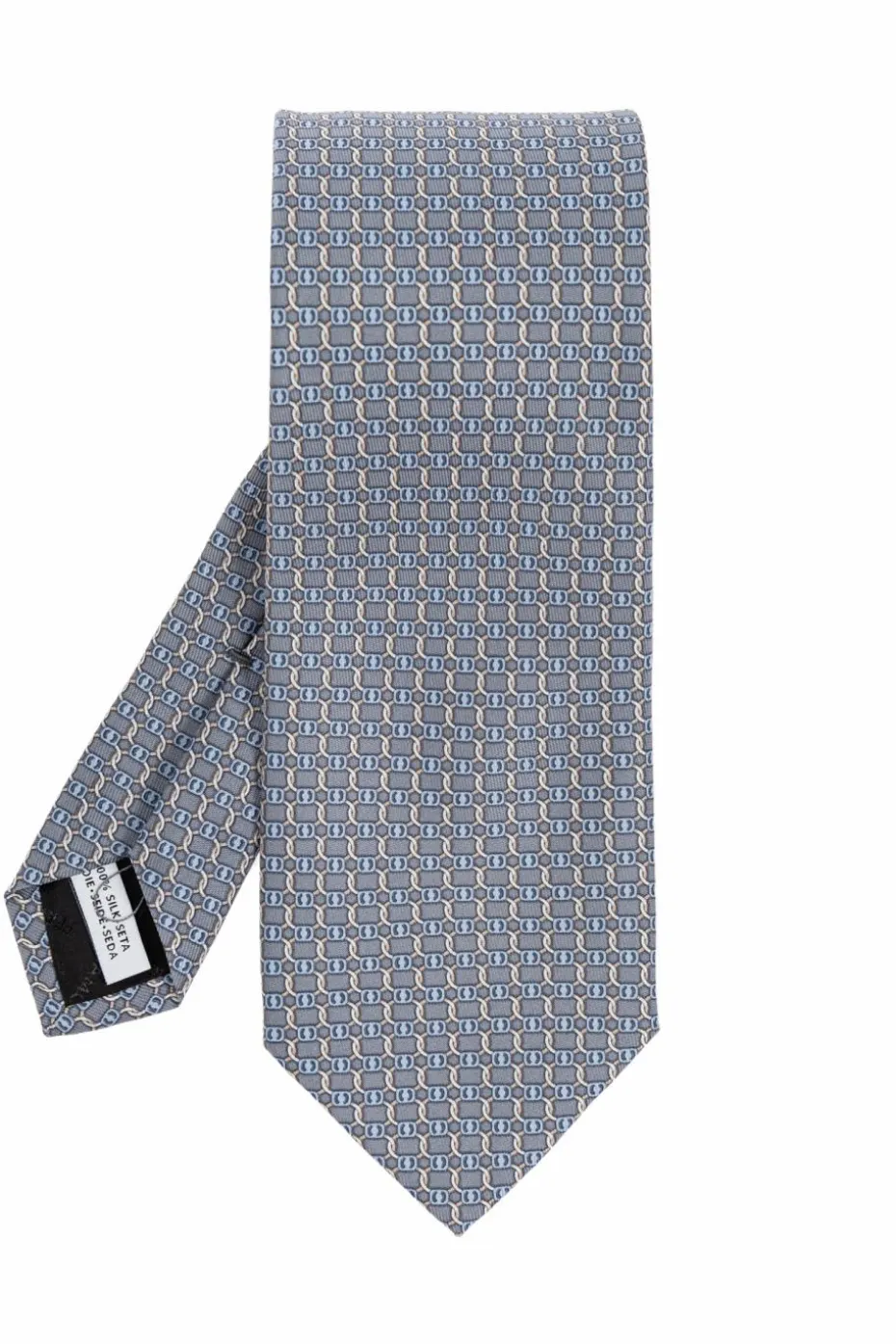 FERRAGAMO GREY Silk tie