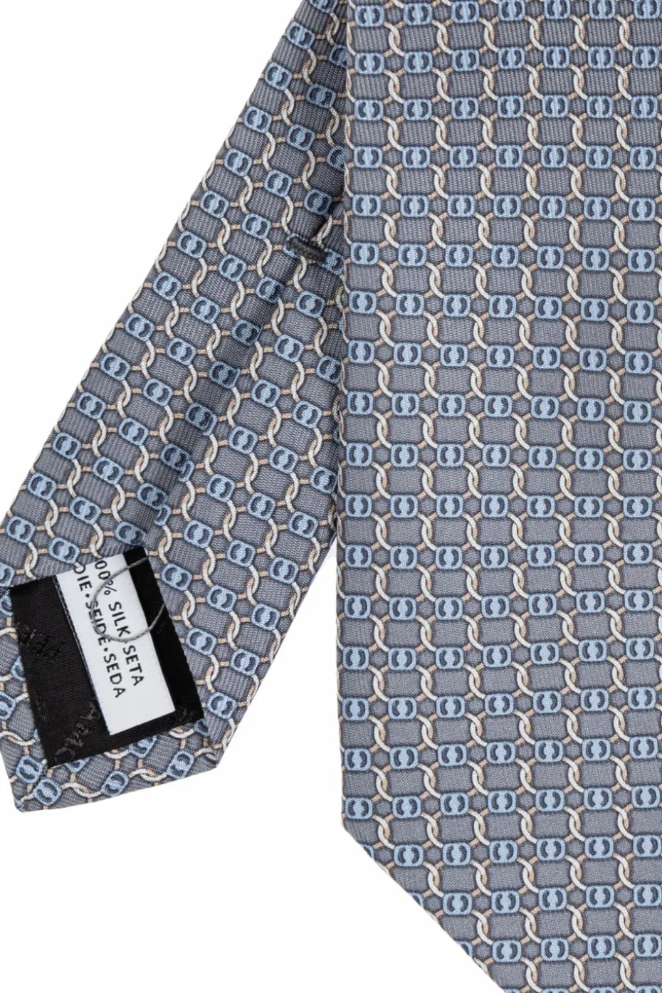 FERRAGAMO GREY Silk tie
