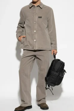 FERRAGAMO GREY Straight leg jeans