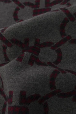 FERRAGAMO GREY Wool scarf