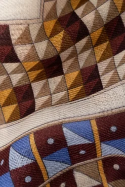 FERRAGAMO MULTICOLOUR Cashmere scarf with print