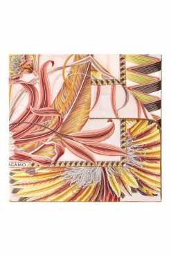 FERRAGAMO MULTICOLOUR Silk scarf with print `Giada`