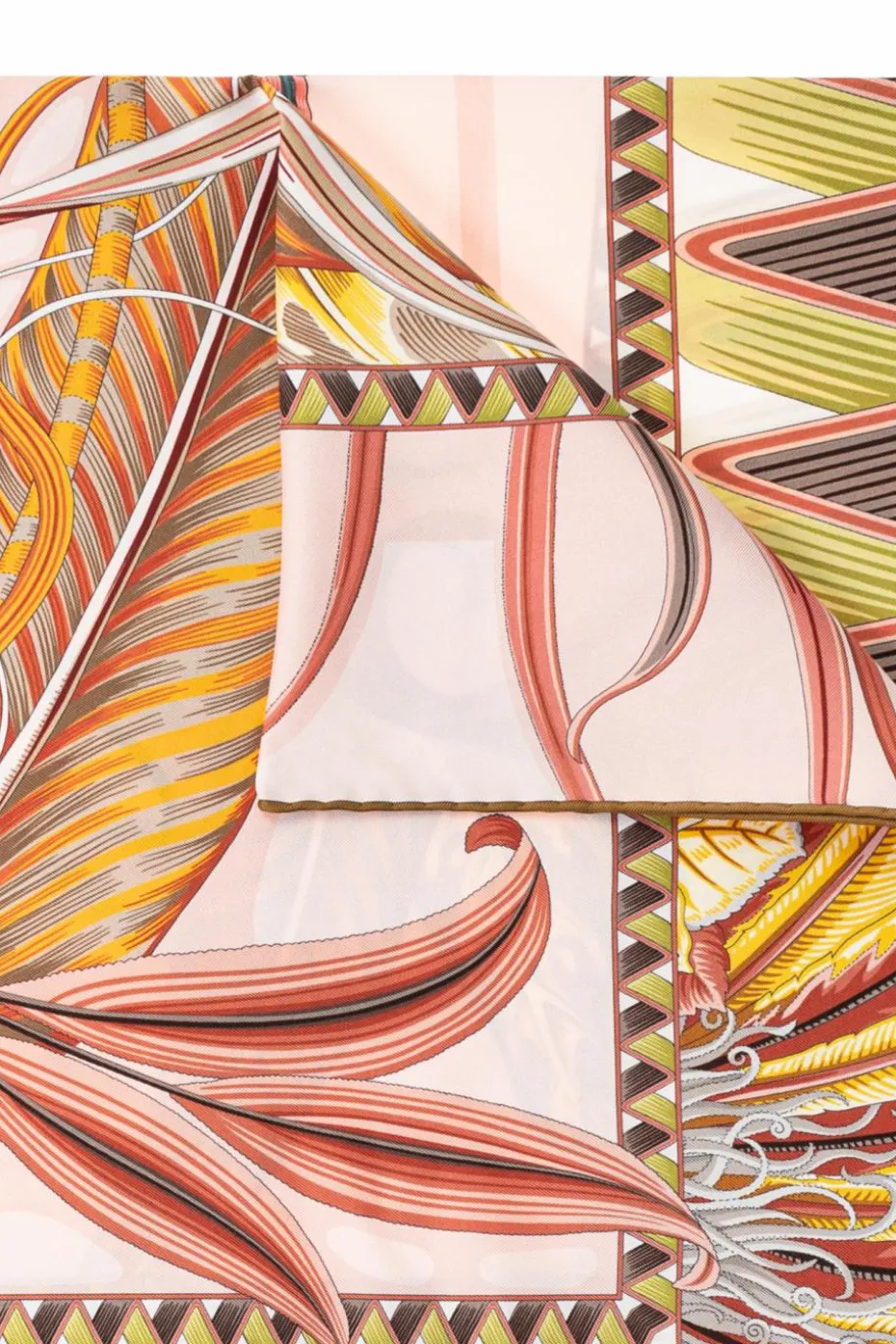 FERRAGAMO MULTICOLOUR Silk scarf with print `Giada`