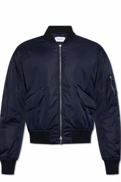 FERRAGAMO NAVY BLUE bomberka style jacket