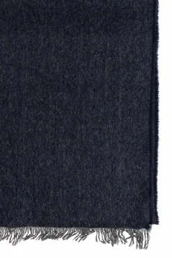 FERRAGAMO NAVY BLUE Cashmere scarf