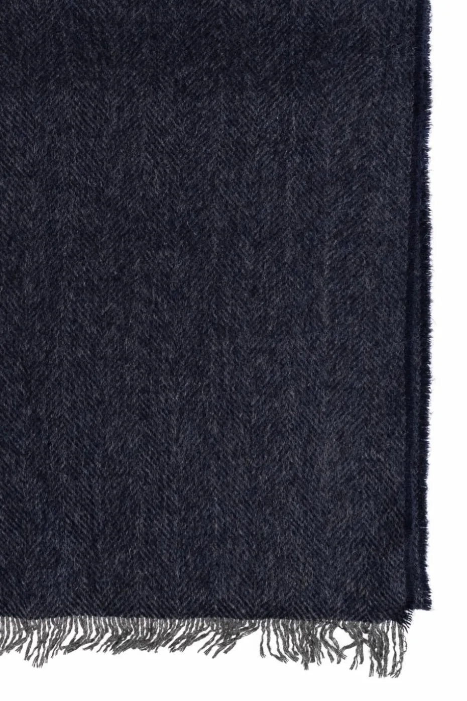 FERRAGAMO NAVY BLUE Cashmere scarf