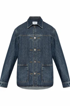 FERRAGAMO NAVY BLUE Denim jacket by FERRAGAMO