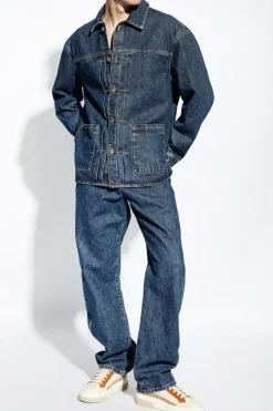 FERRAGAMO NAVY BLUE Denim jacket by FERRAGAMO