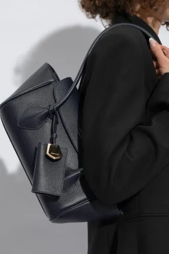 FERRAGAMO NAVY BLUE ‘Firenze’ Shoulder Bag
