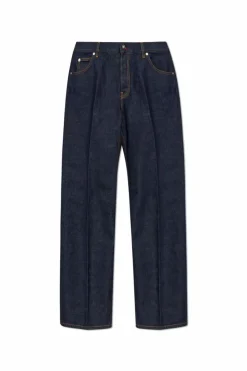 FERRAGAMO NAVY BLUE Jeans with logo