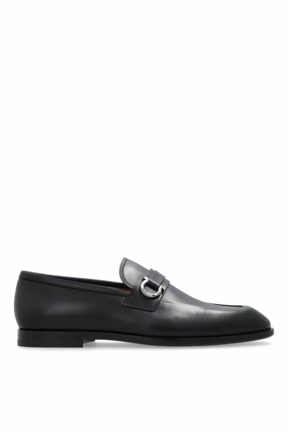 FERRAGAMO NAVY BLUE Leather shoes ‘Florio’