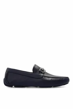 FERRAGAMO NAVY BLUE ‘Parigi’ moccasins