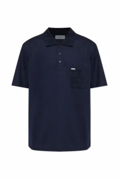 FERRAGAMO NAVY BLUE Polo with pocket