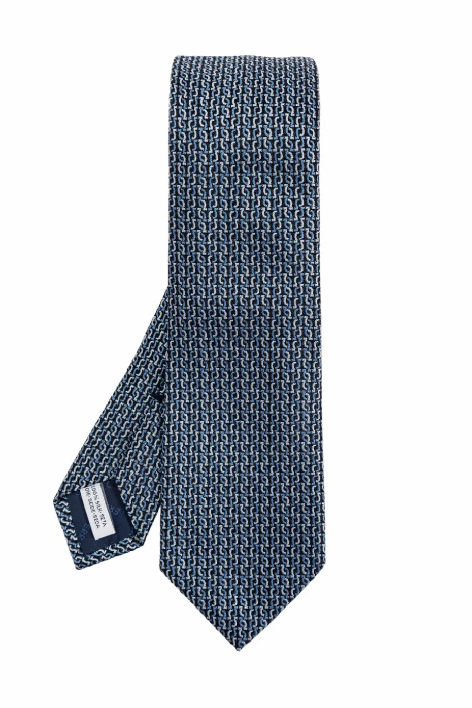 FERRAGAMO NAVY BLUE Silk tie