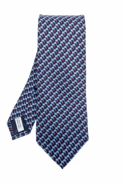 FERRAGAMO NAVY BLUE Silk tie