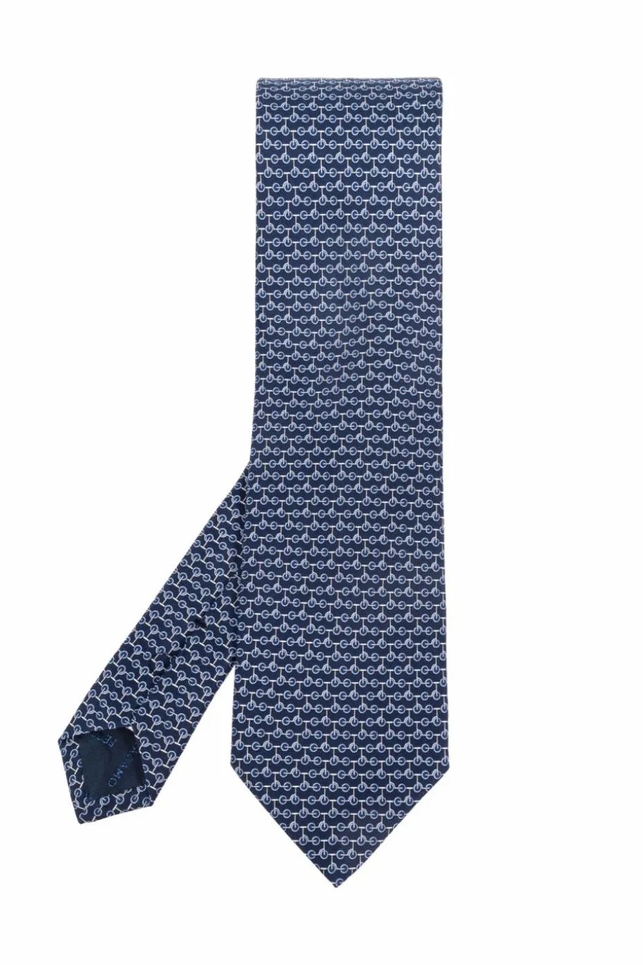 FERRAGAMO NAVY BLUE Silk tie