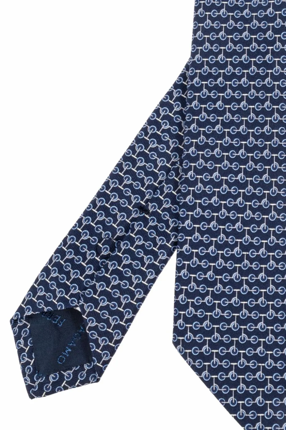 FERRAGAMO NAVY BLUE Silk tie