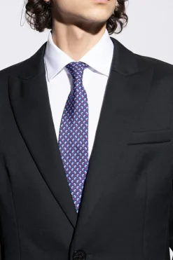 FERRAGAMO NAVY BLUE Silk tie