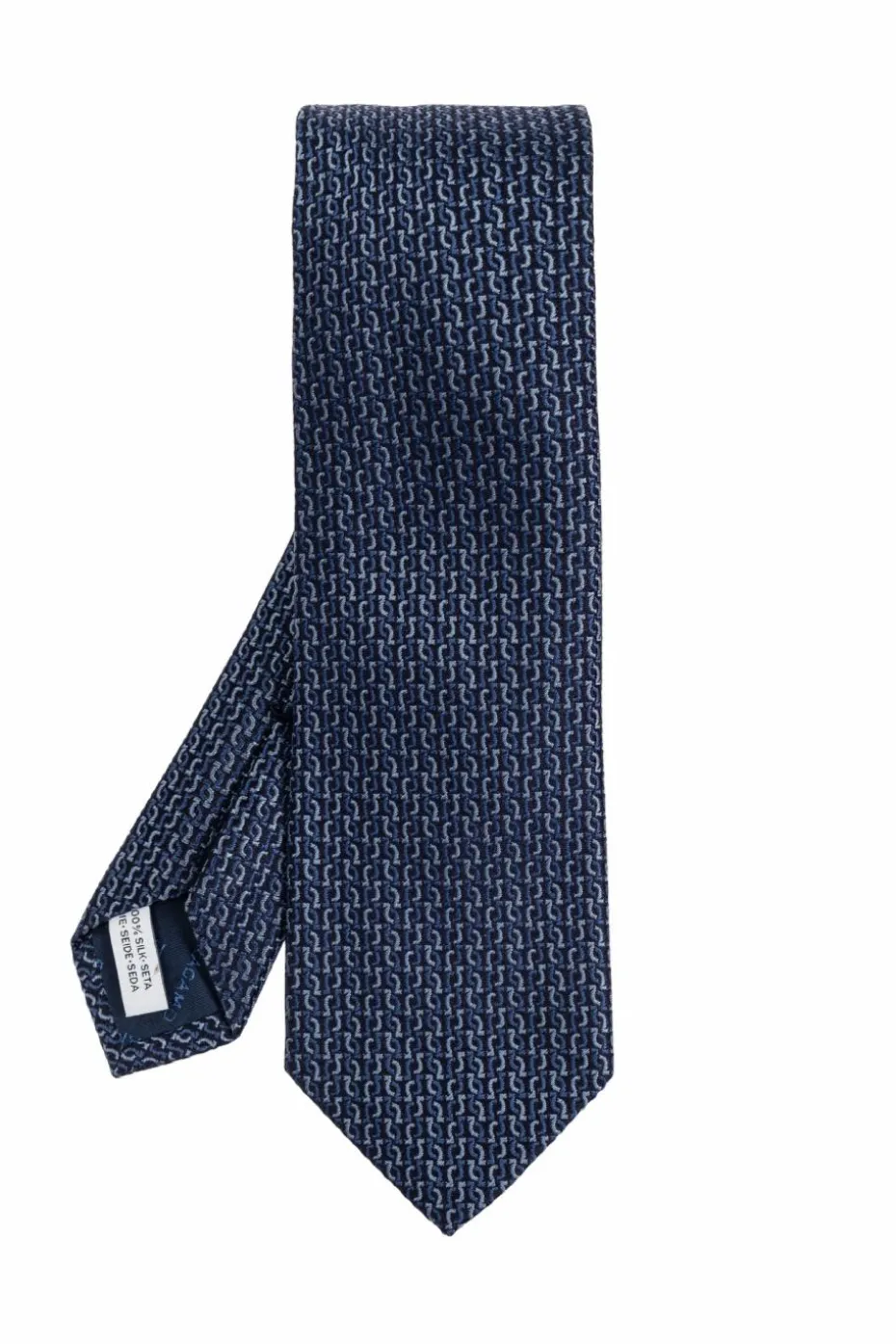 FERRAGAMO NAVY BLUE Silk tie
