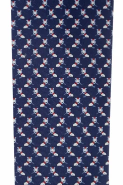 FERRAGAMO NAVY BLUE Silk tie