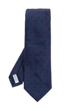 FERRAGAMO NAVY BLUE Silk tie