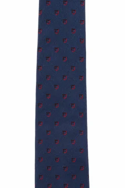 FERRAGAMO NAVY BLUE Silk tie